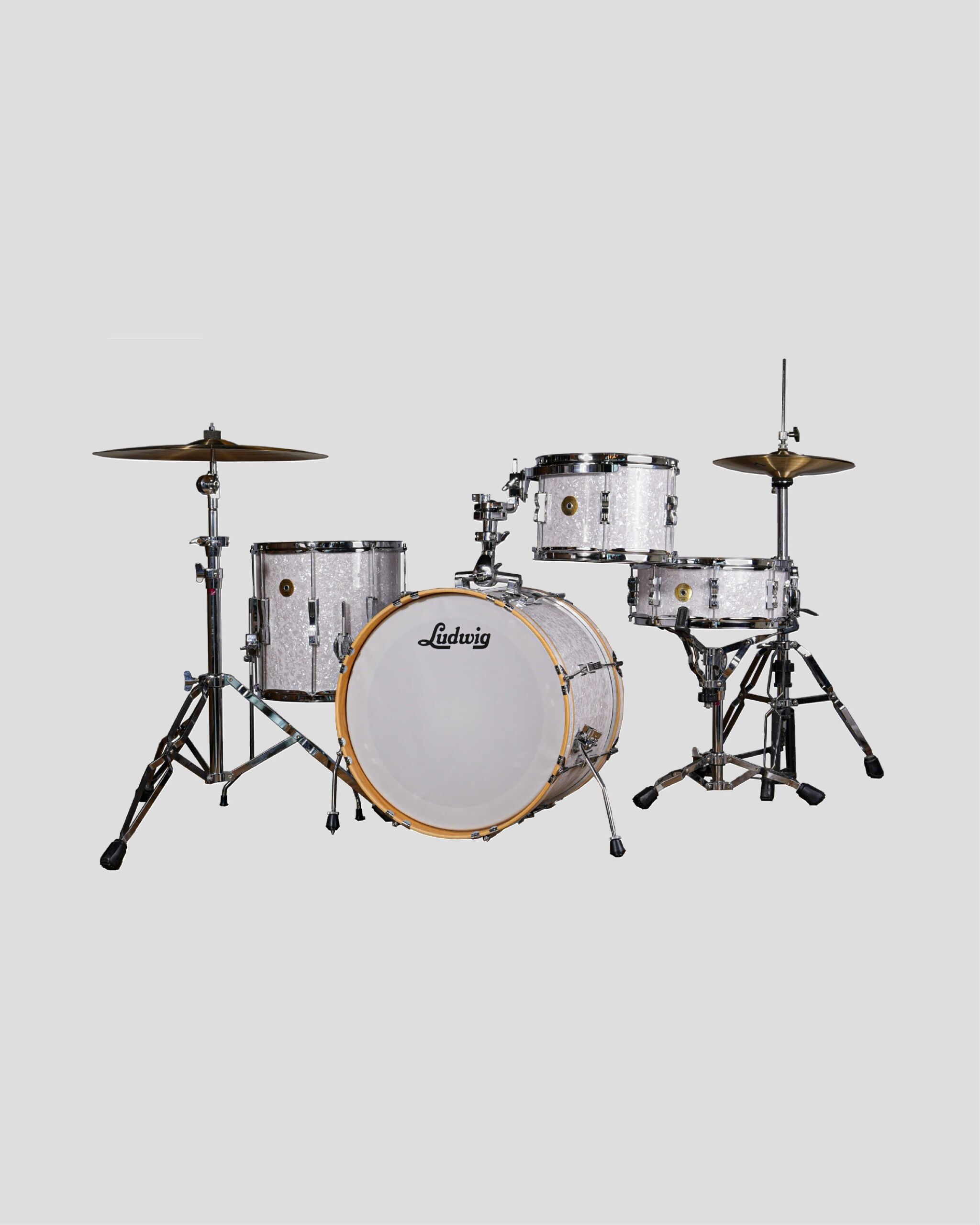 LUDWIG CONTINENTAL CLUB 4 pcs set with SPECIAL WHITE MARINE PEARL