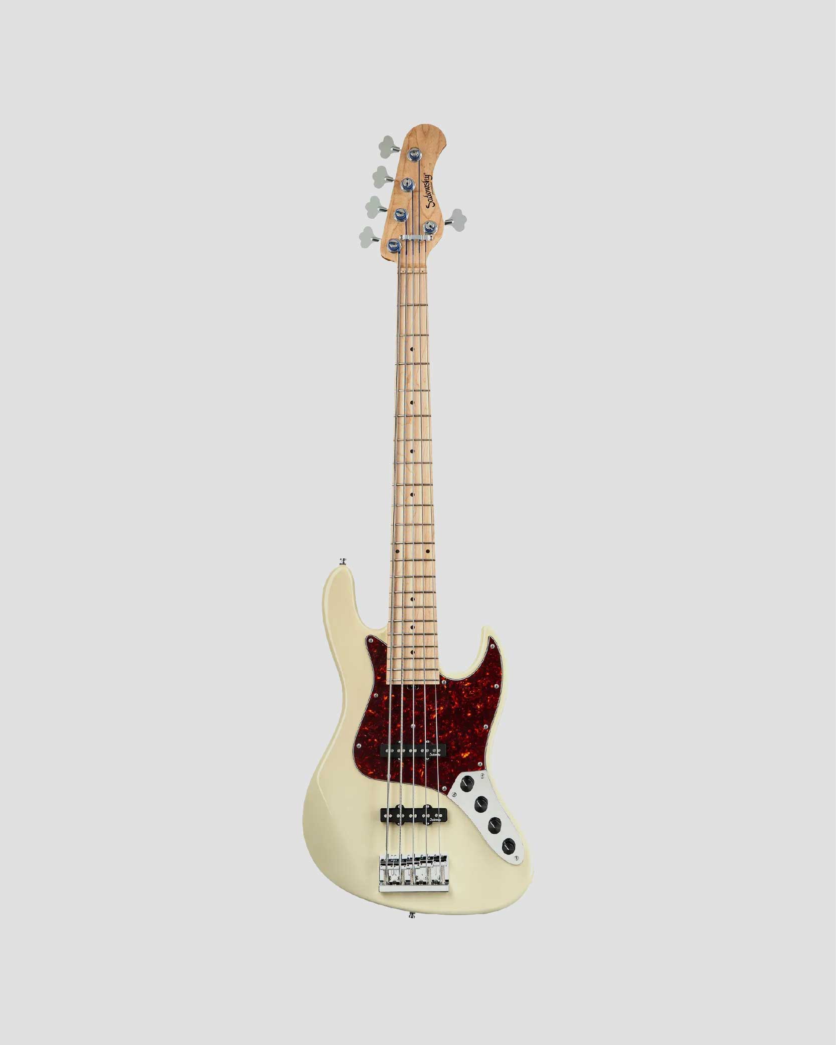 Sadowsky MetroLine 21-Fret Vintage J/J Bass, Red Alder Body, 5-String – Solid Olympic White High Polish