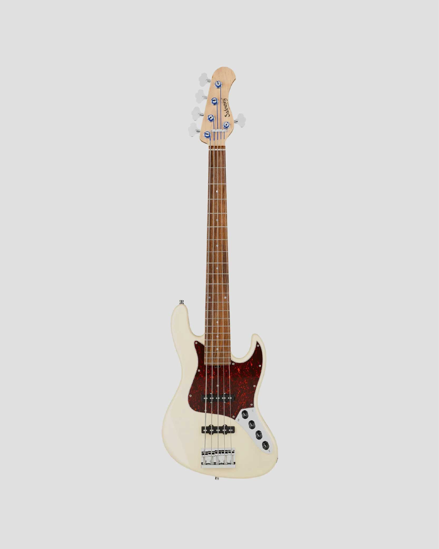 Sadowsky MetroLine 21-Fret Vintage J/J Bass, Red Alder Body, 5-String – Solid Olympic White High Polish